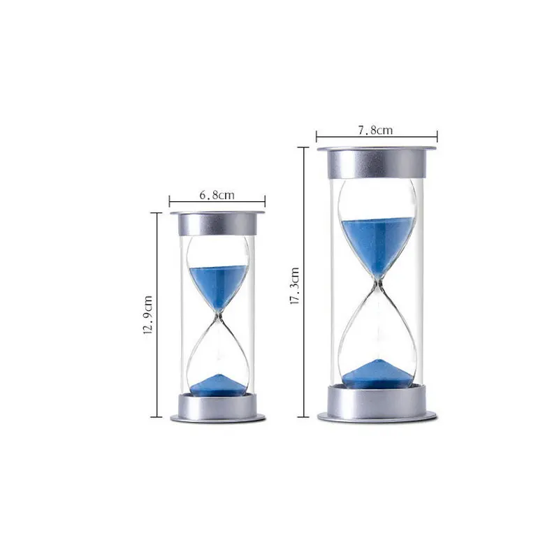 5/10/15/20/30/45/60 minutes home decoration birthday gift plastic Transparent Kitchen Timer hourglass timer