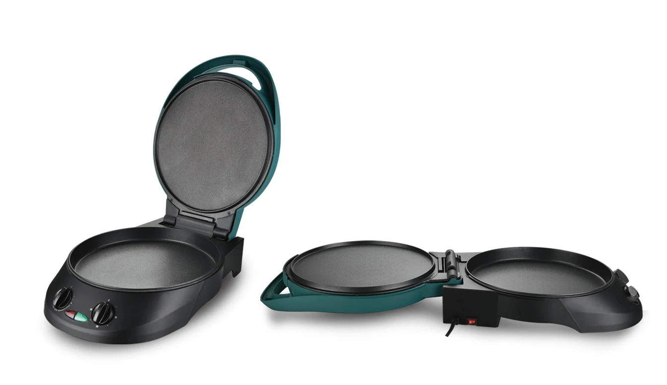 kitchen non-stick pancake crepe maker best quality baking sheet multi-functional round electric conveyor pizza pan oven