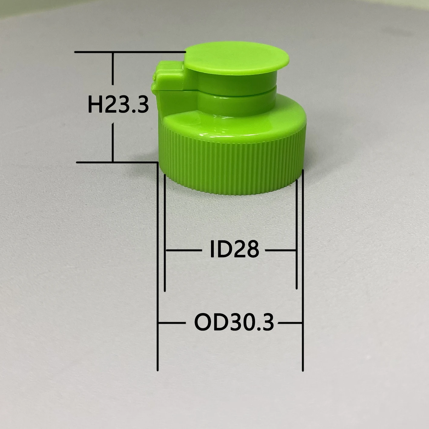 Good Sealing 28mm Plastic Shower Gel Bottle Flip Top Screw Cap 28/400 ribbed side special shape flip cap For Tomato Sauce Bottle