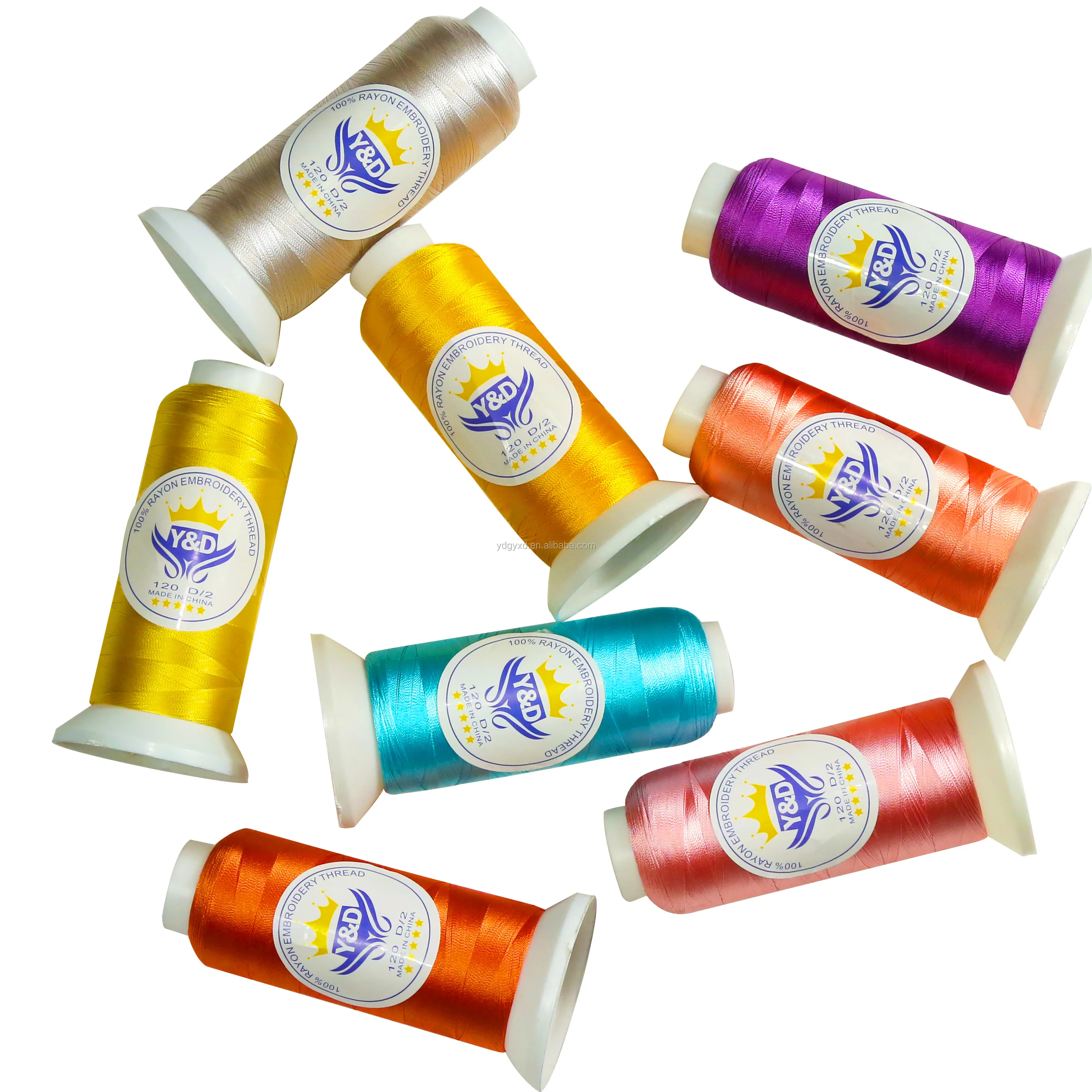 Wholesale Economical Custom Design 120d/2 Viiscose rayon embroidery forlangfang industry  machine thread