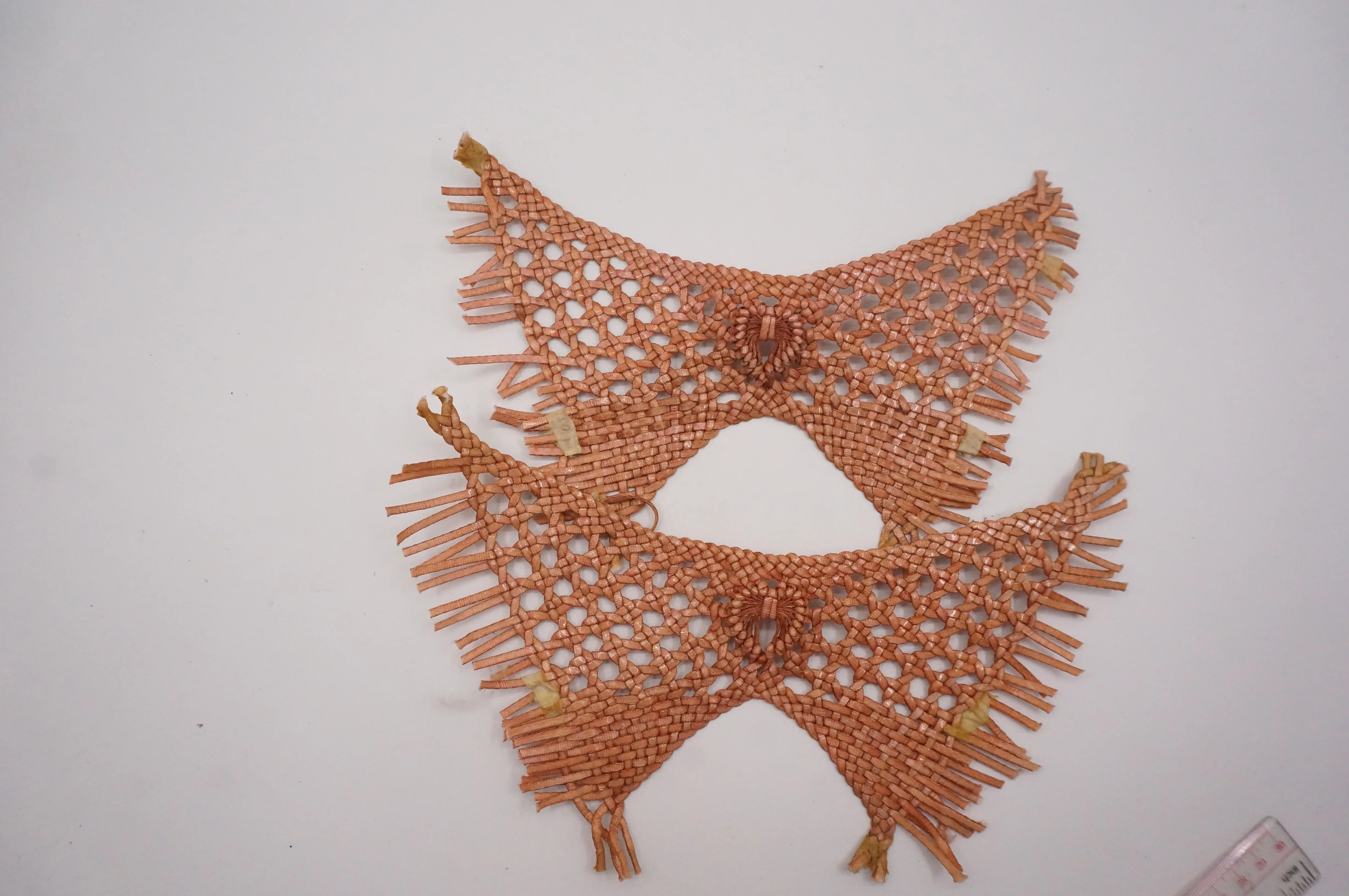 Wholesale Semi Finish hand made Woven Shoe Uppers for Women Shoes Material