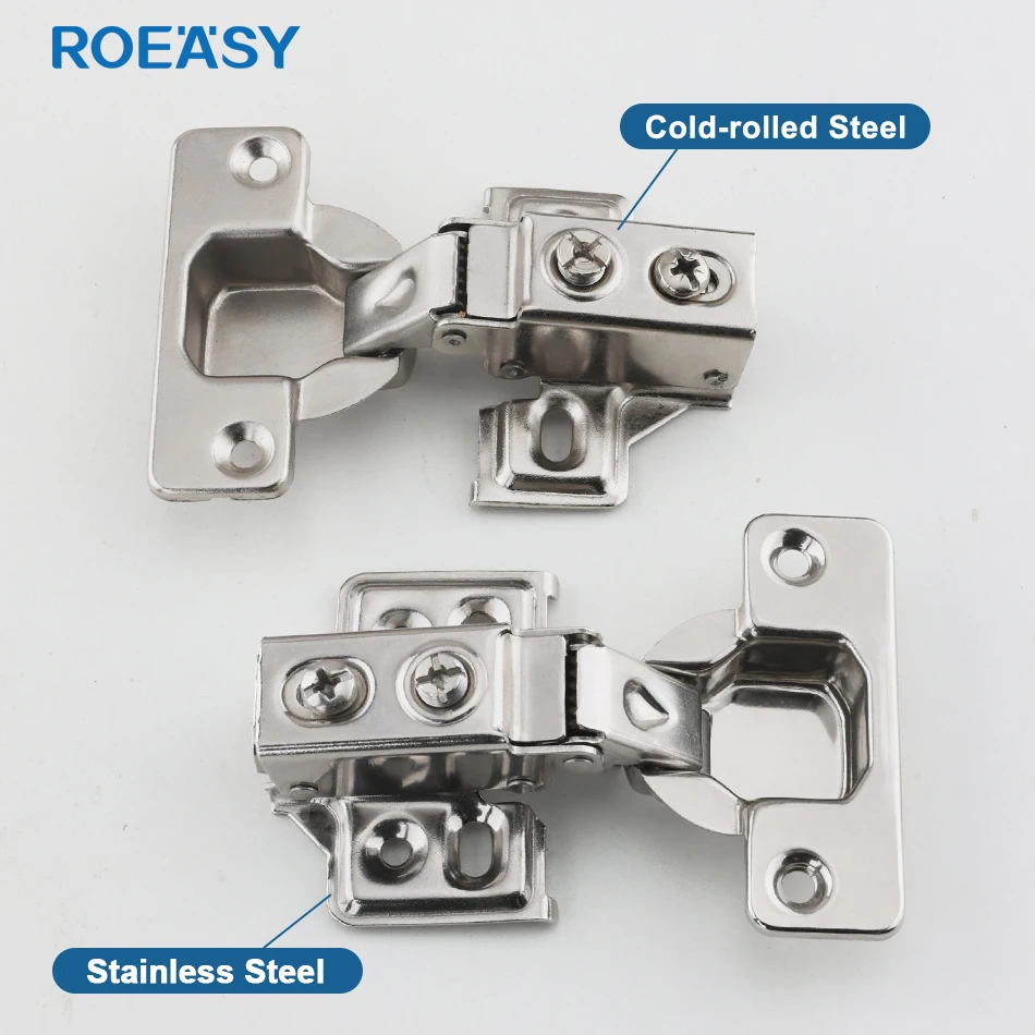 ROEASY Soft Close Short Arm Hinge 35 MM Cup Slide-On Hydraulic Hinge for Narrow Profile Cabinet