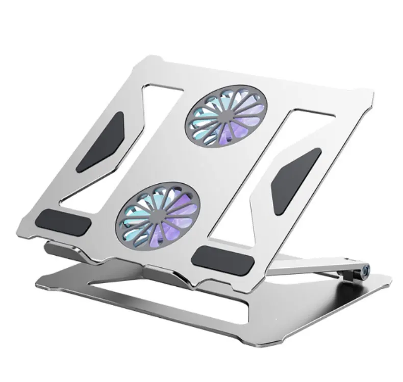 Новый регулируемый компьютер Складная подставка для планшета алюминиевые эргономичные Охлаждающие подставки для ноутбука с вентилятором