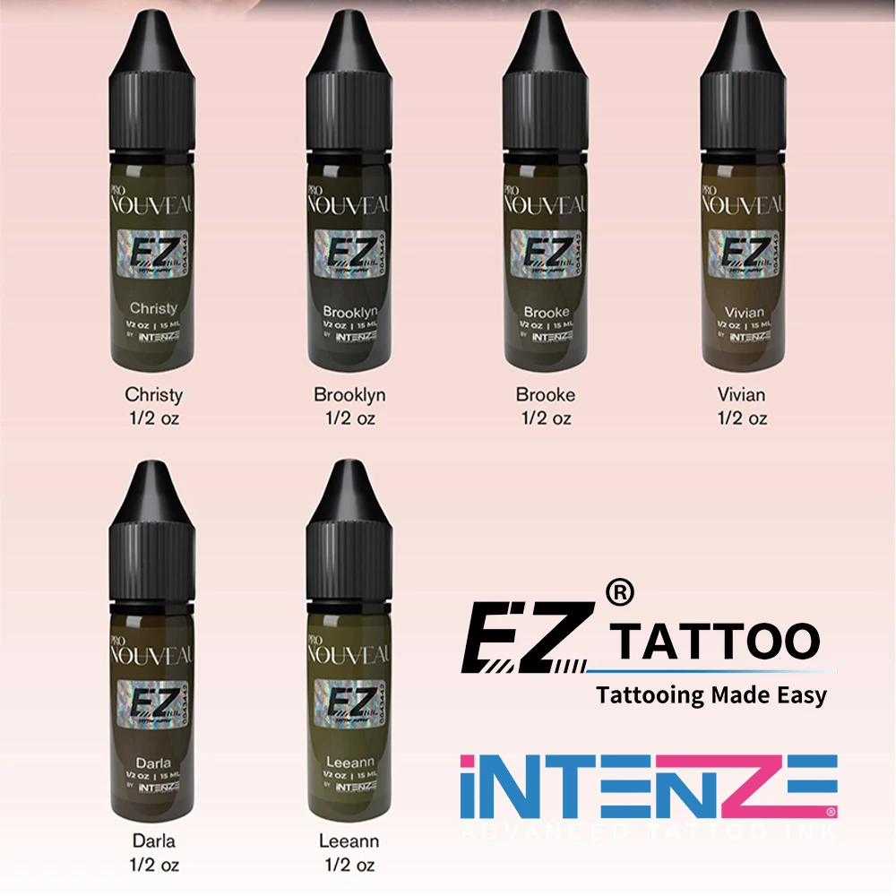 iNTENZE Pro Nouveau Permanent Makeup Pigments Eyebrows Tattoo Ink Microblading Brow Pigment