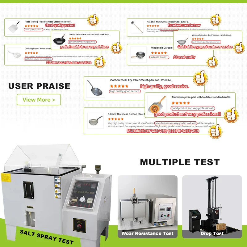 High Quality Carbon Steel Wok 32cm with Wood Handle 1.5mm Thick Factory Preseasoned Chinese Wok For Restaurant