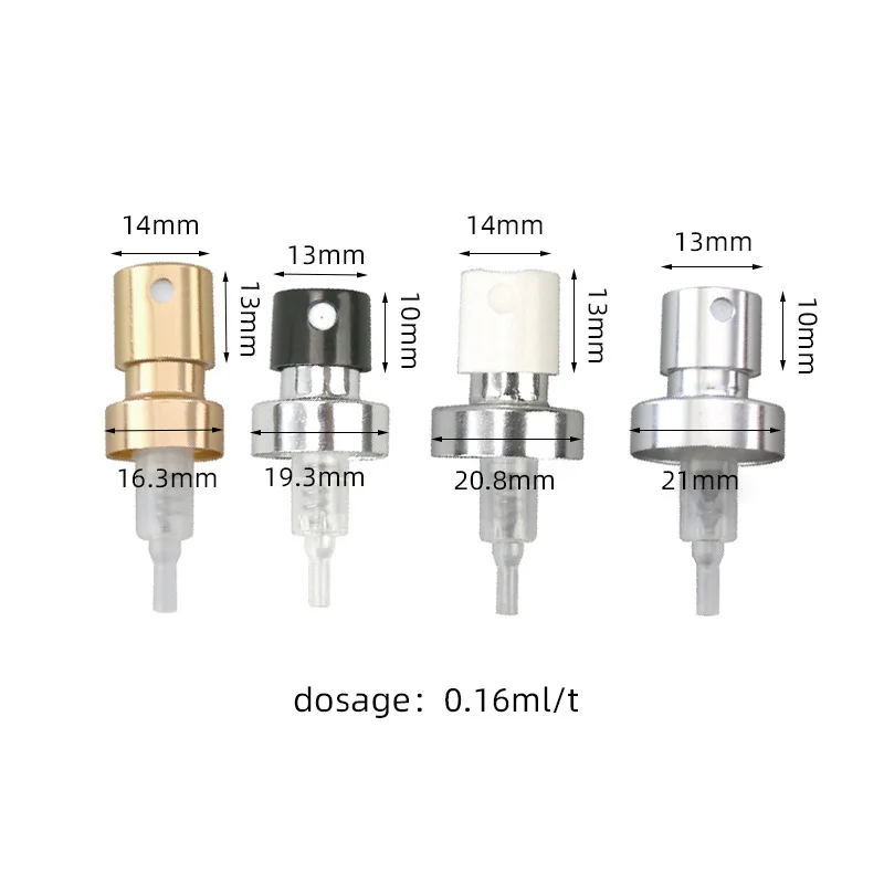 Manufacturers Supply Perfume Nozzle  Aluminum Spray Press Bottled Perfume Nozzle