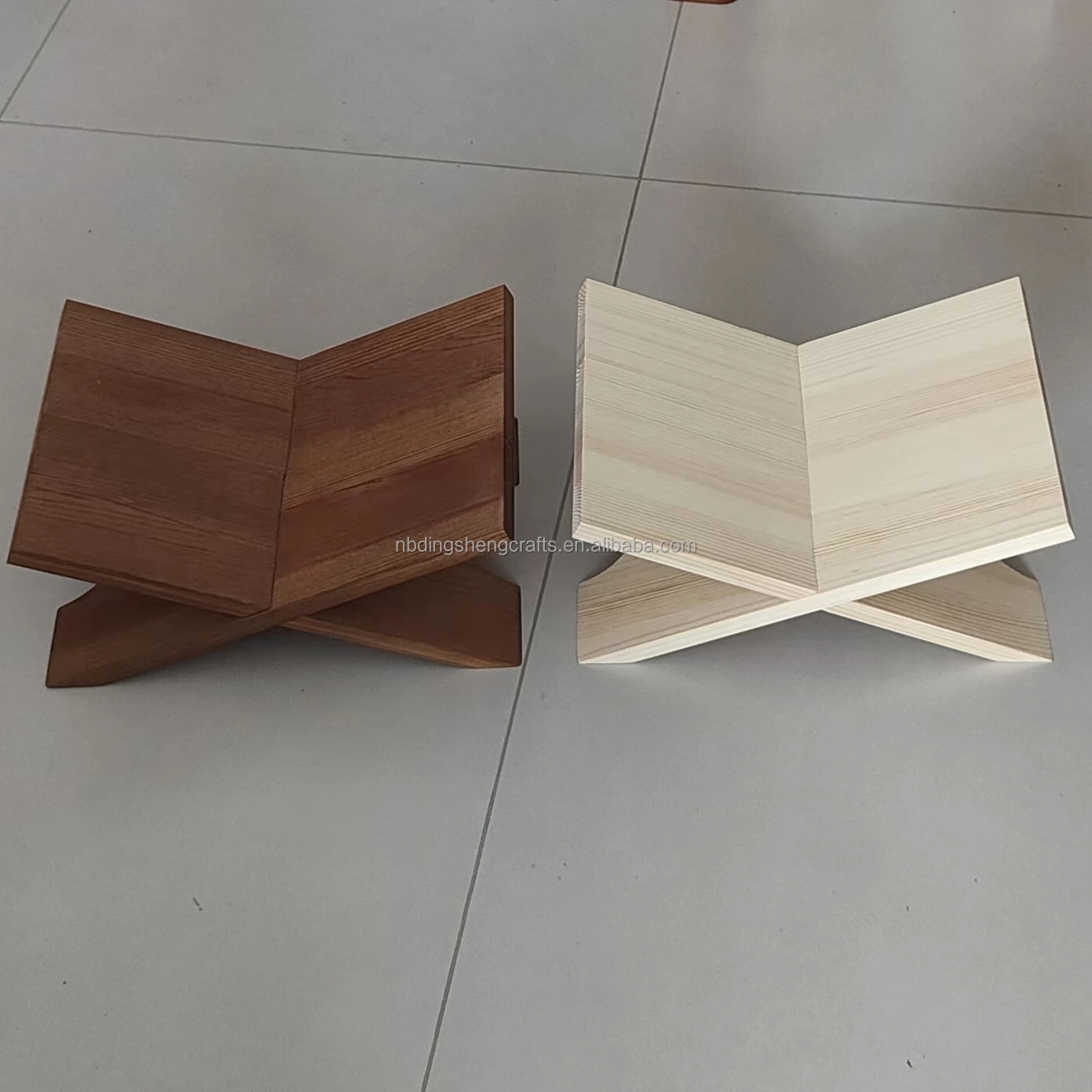 Wood Book Holder Book Stands for Display Reading Textbook Holder Open Book Display Stand for Open and Closed Books, Cookbook, Ma