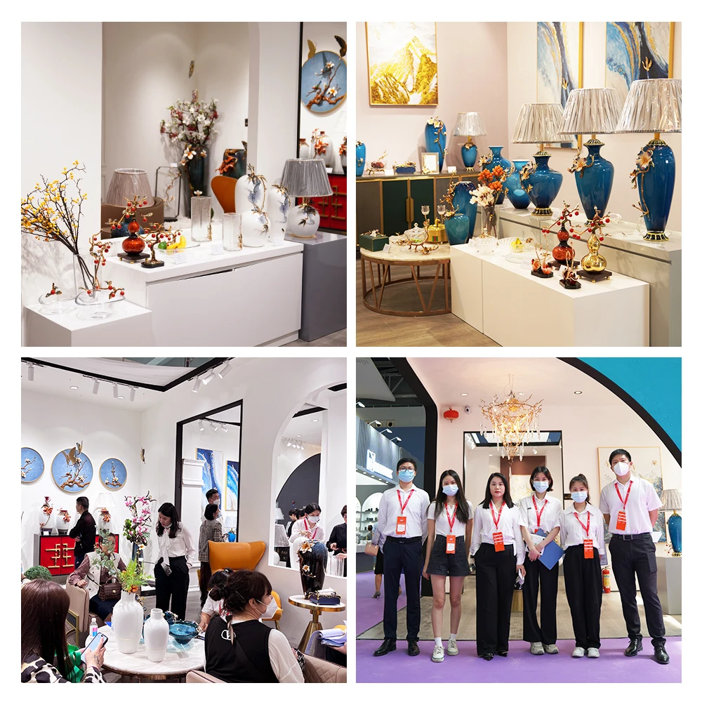 Fashionable Colorful Luxury Modern Living Room Home Decoration Creative Pottery Handmade Enamel Ceramic Vase vaso decorativo