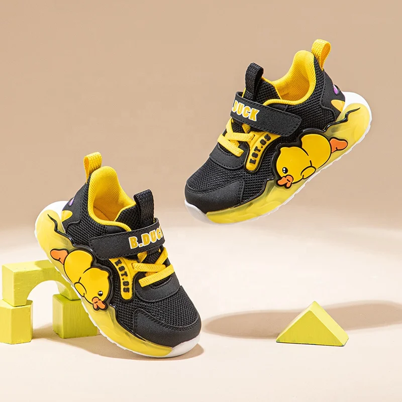 B.Duck Spring Autumn Children Anti-Slippery Walking Sneakers