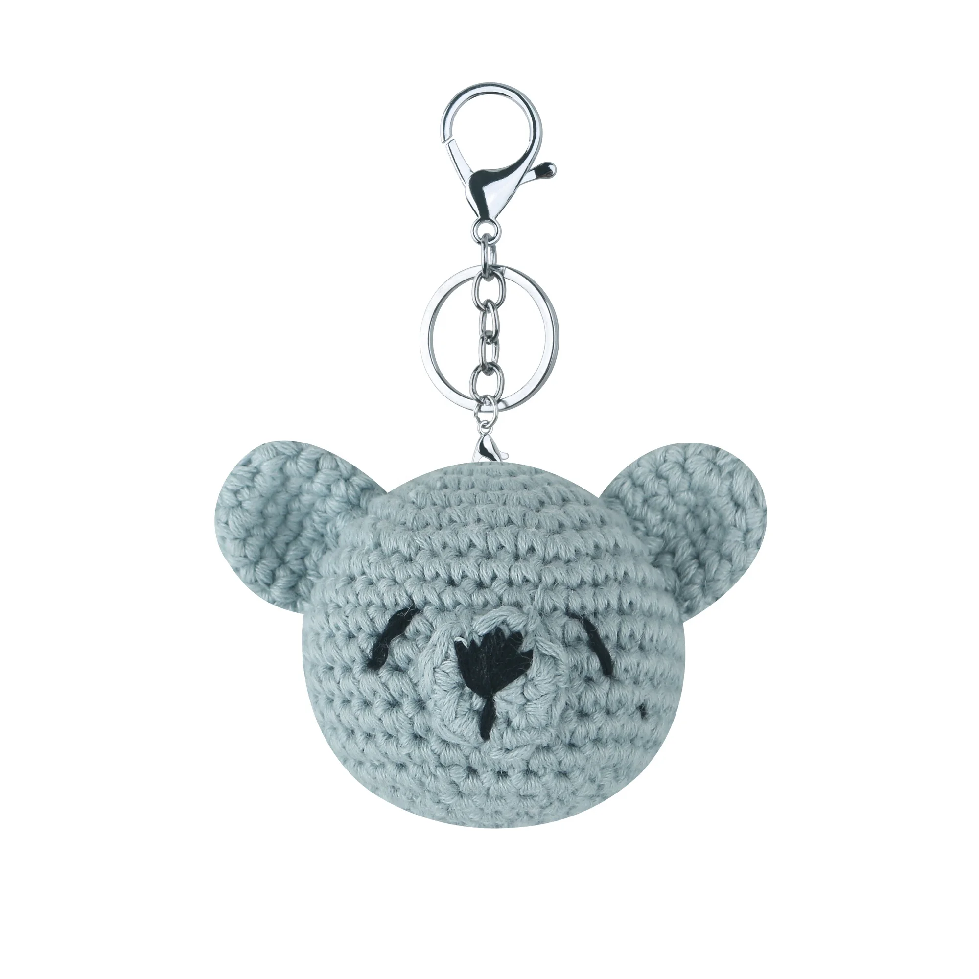 Plush Knitted Mini Bear Key ring Crochet Bear Baby Toys Birth Gift