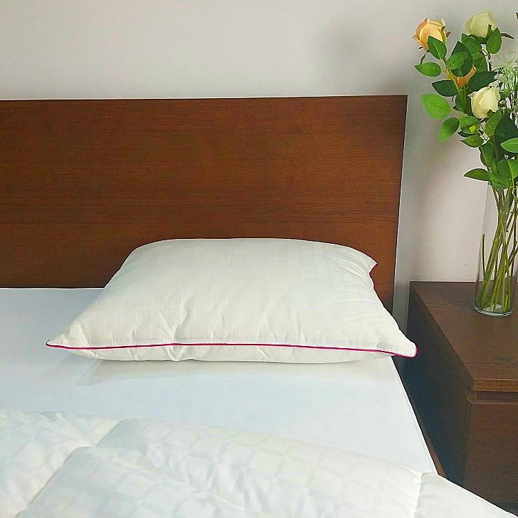 Factory sale 300tc 100% cotton single-line dobby fabric polyester pillow