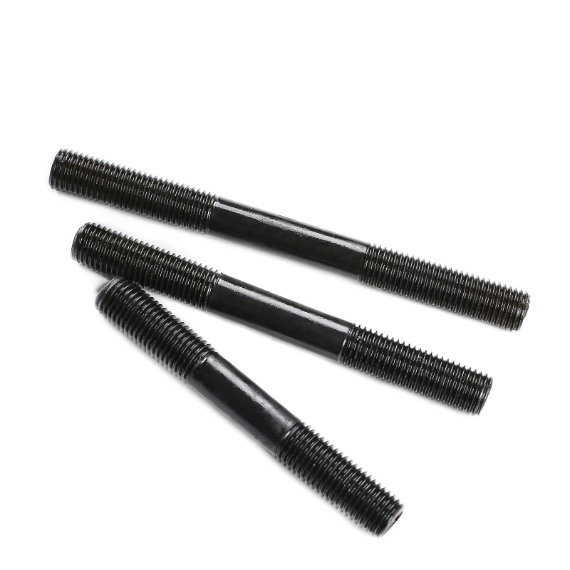 High Strength Stud Bolt with Screw Thread at Both Ends of Stud Bolt Stainless Steel Metric Studs B1=1.25d Black,zinc