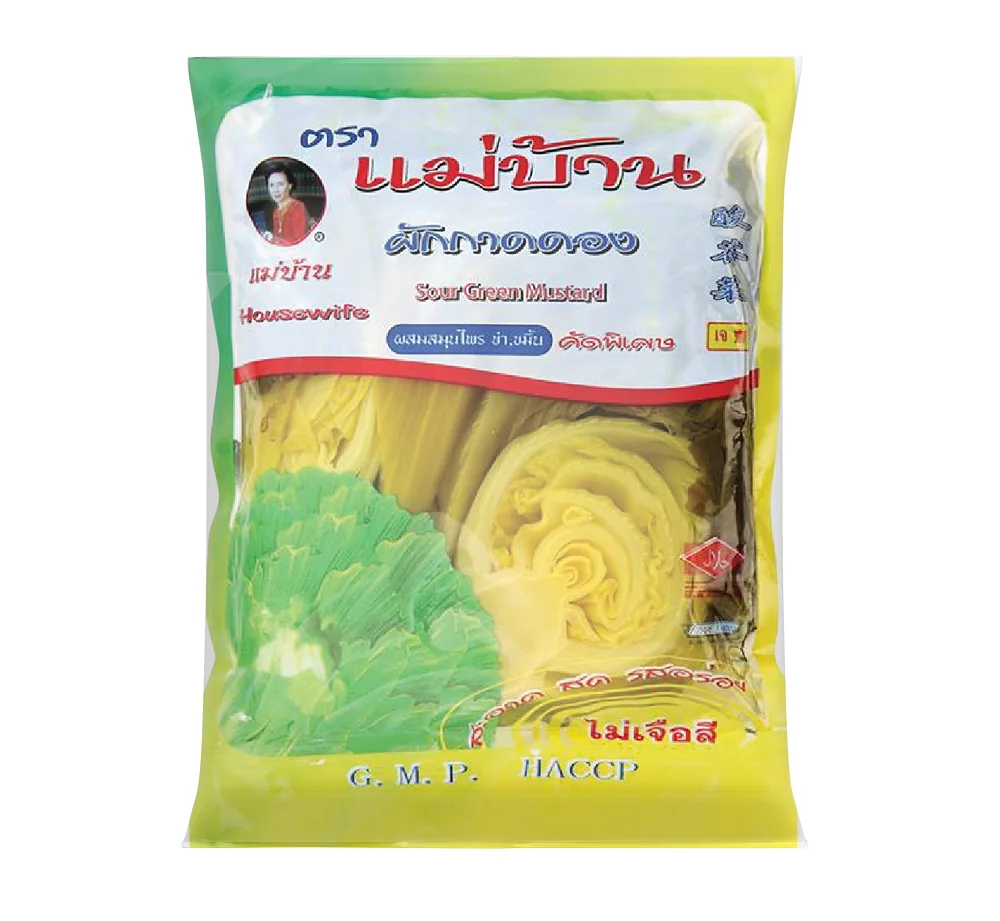 
The Best Premium Quality of Thai Food Sour Pickled Green Mustard of Pickled Cabbage 