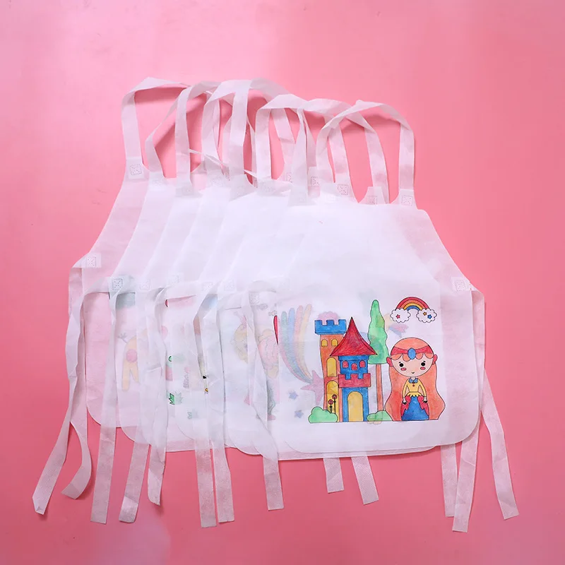 Creative Foldable Doodle Writing Baby Drawing Toys Diy Apron Painting Toys