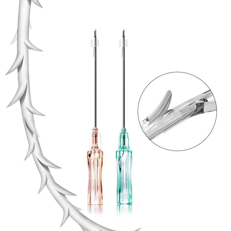 Wholesale price beauty skin care good price v-line barbed suture 4d cog 19g 100mm pcl thread lifting korea