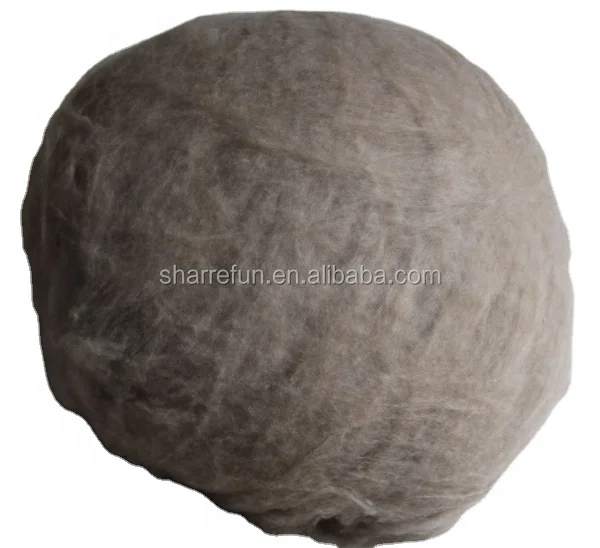 Fine Animal Fibre Cashmere Wool,,Deharied Cashmere Fibre Dark Brown