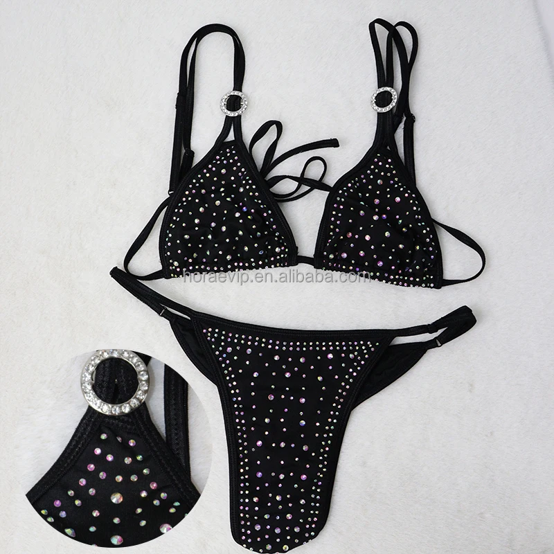 S648 New Style Sparkling Crystal Bikini Multiple Ways Wearing Sexy Rhinestone Swimwear