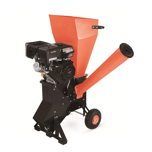9 HP 4-Stroke gasoline chipper shredder,  tree shredder ,wood chopping machine wood chipper shredder