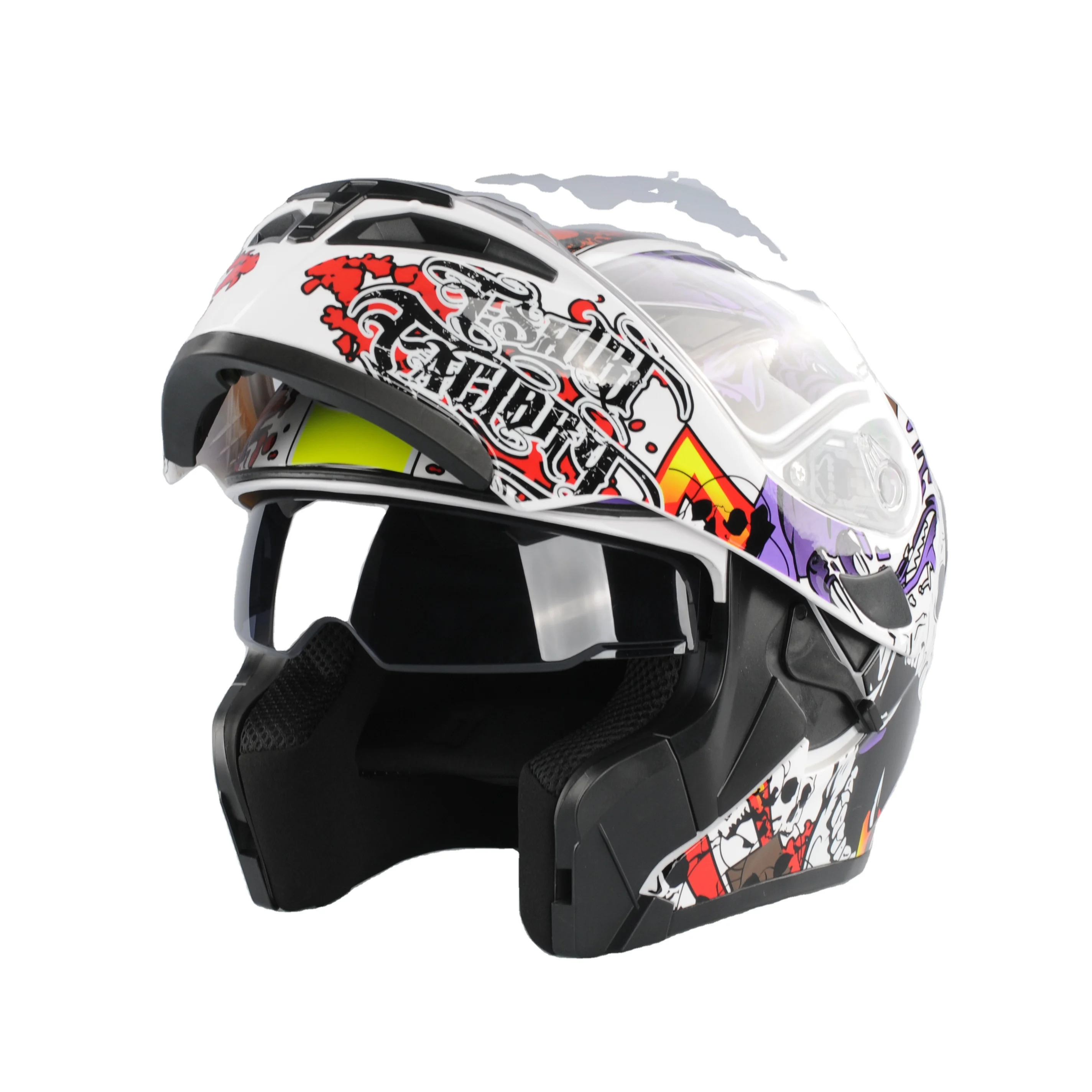 Мотоциклетный шлем LS2 FF370, модульный, с двойным козырьком, для мужчин и женщин