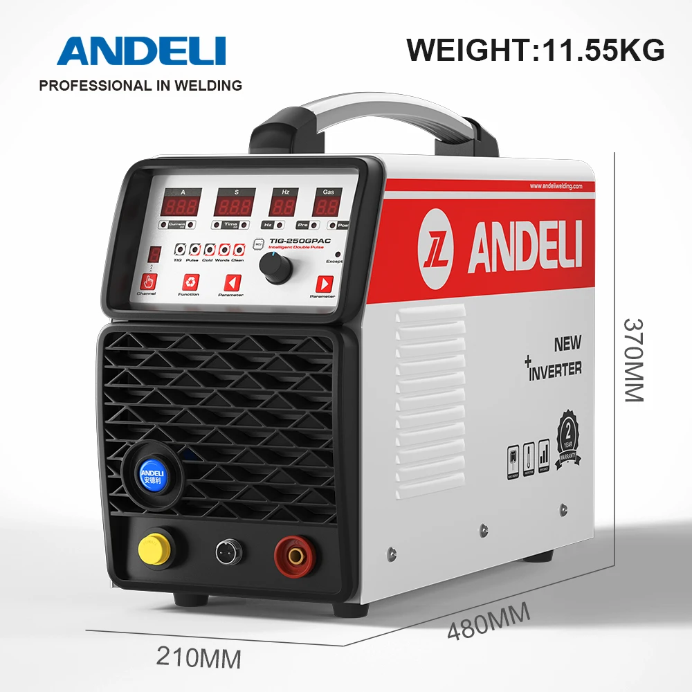 ANDELI TIG-250GPAC for Manufacturer of Channel letters Advertising Word Welding TIG COLD Welder Stainless Steel  DC TIG Welding