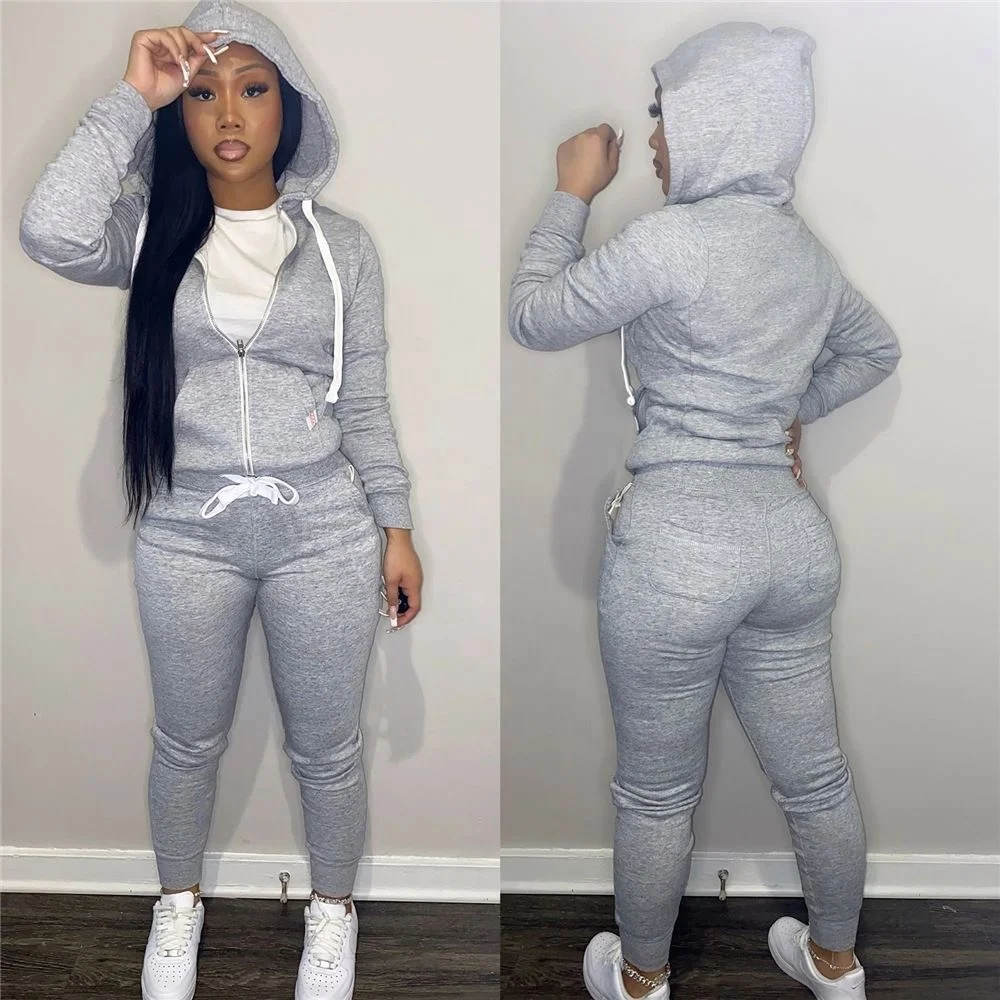 Custom Logo Jogger Sweatpants And Hoodie Set Two Piece Pants Sports Suit 2 Piece Sweatsuit Set Tracksuit Fall 2022 Women Clothes