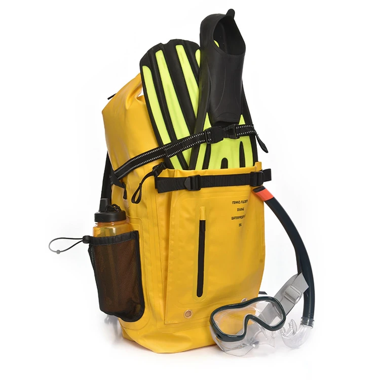 Multifunctional Swim-Fin Backpack 100% Waterproof Fabric Waterproof Backpack