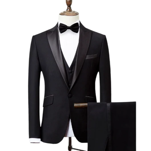 Designer wedding suits for men photo mens high quality slim fit wool  fashion suit