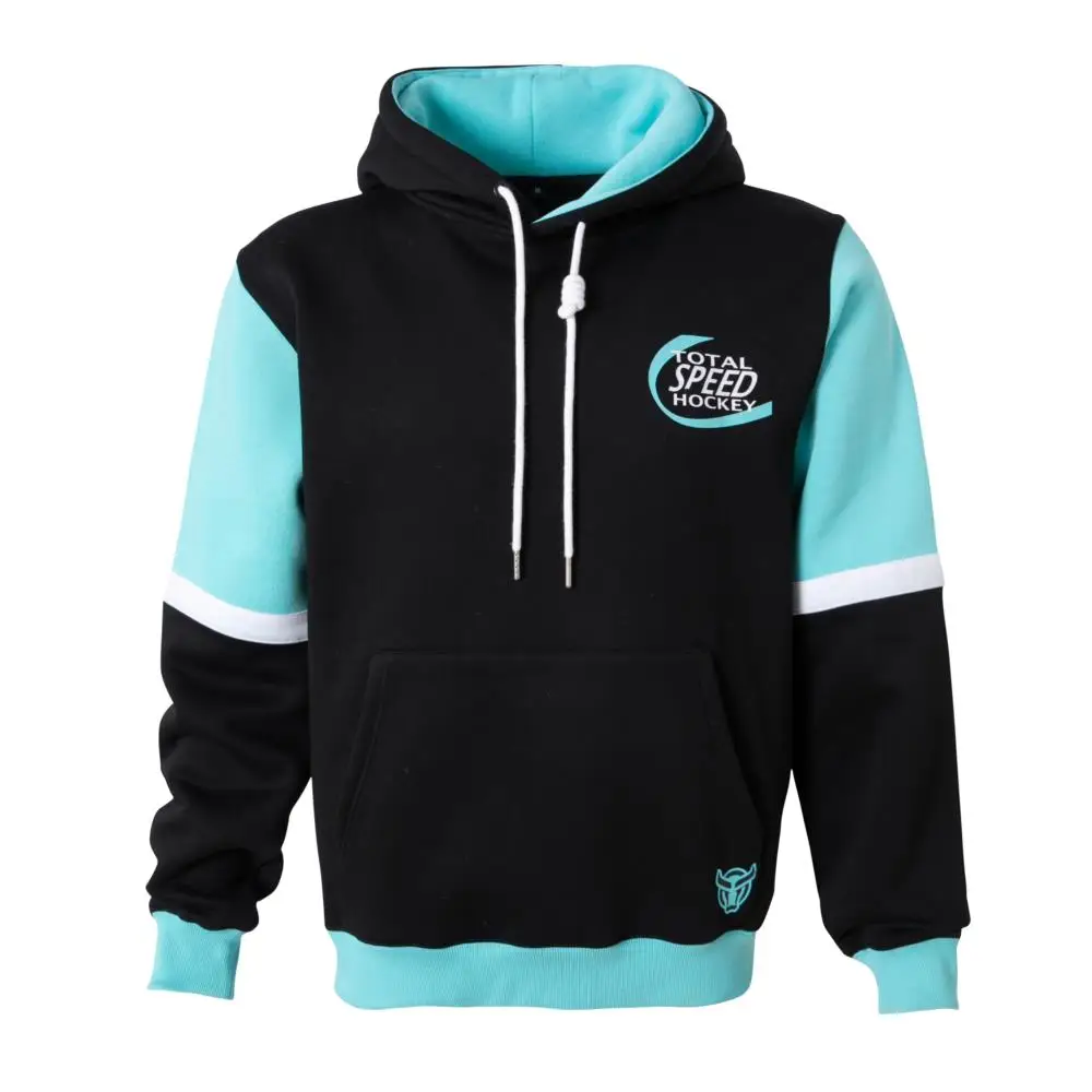 High quality Custom polyester Cotton embroidery multi color splicing oversized pullover sweatshirts hoodies for men