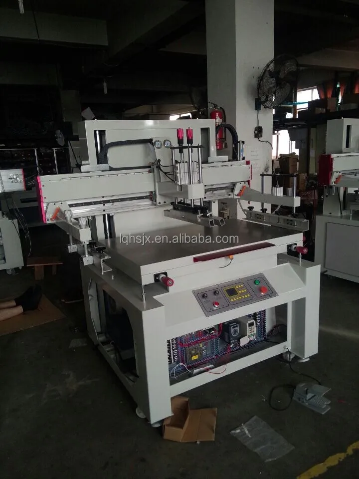 Electric vertical semi automatic flat screen printing machine with vacuum table for card (HS 400X600GJ)