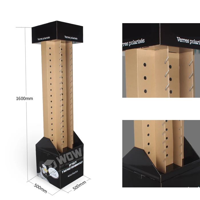 Shopping Mall Modern Design Advertising Cardboard Material Paper Counter Display Sunglass