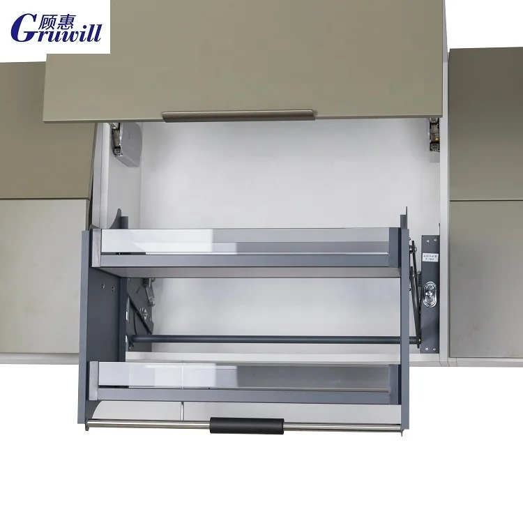 Pull Down Elevator Basket Drop Down Lifting Basket Kitchen Cabinet Accessories Pull Down Shelf Lift Up Shelving