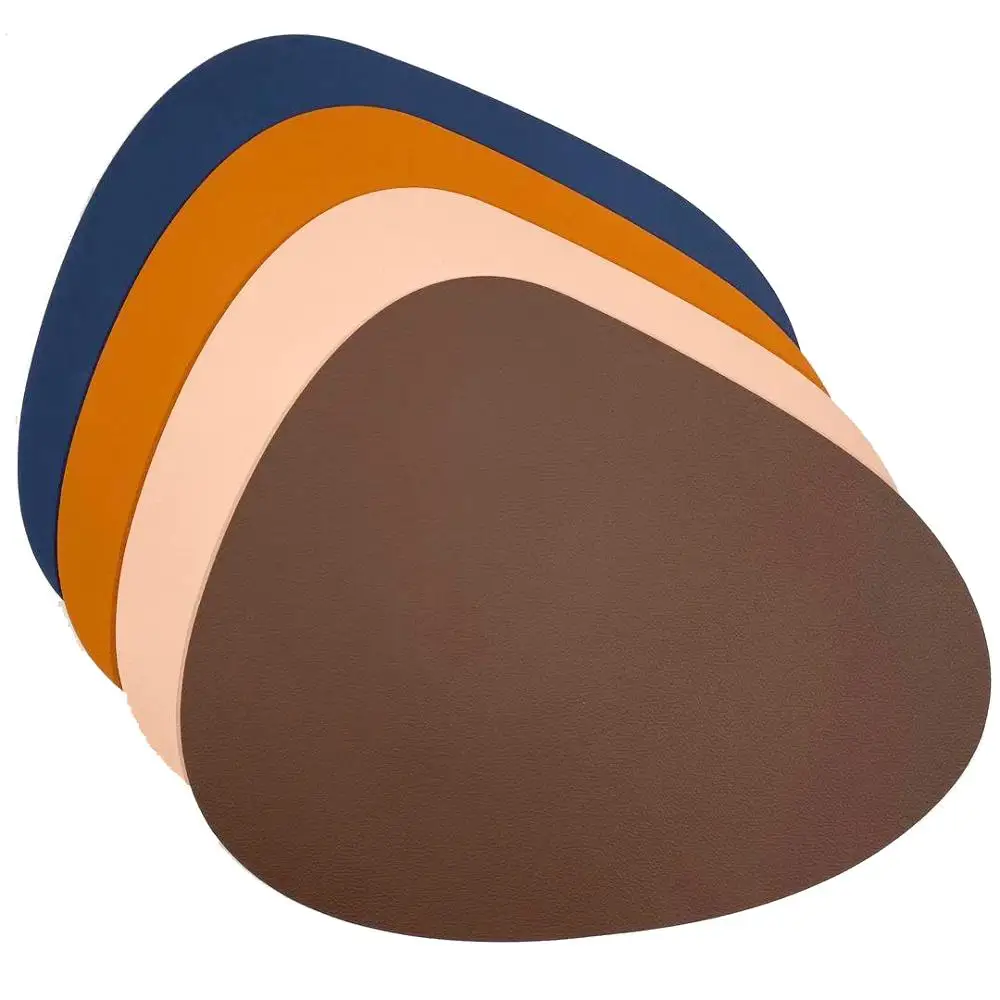 Фабрика Tabletex лидер продаж коврик для обеденного стола неправильной формы из искусственной кожи салфетки кухни