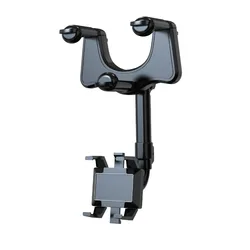 Car Phone Holder Mobile Stand 360 Degree Rotating Auto Rear View Mirror Bracket Adjustable Phone Holder For Car