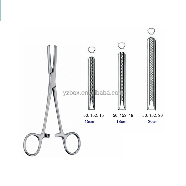 Factory wholesale medical  tube pliers Infusion tube holding forceps   instruments forceps tubing clamp Leather tube forceps