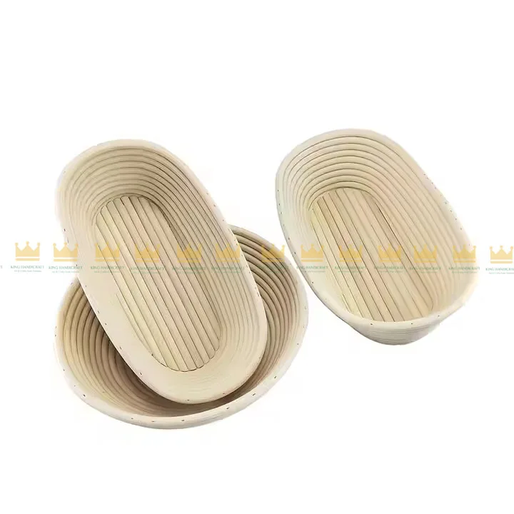10 Inch Bread Banneton Proofing Basket wholesale handmade round fermentation dough bannetons Customized Rattan
