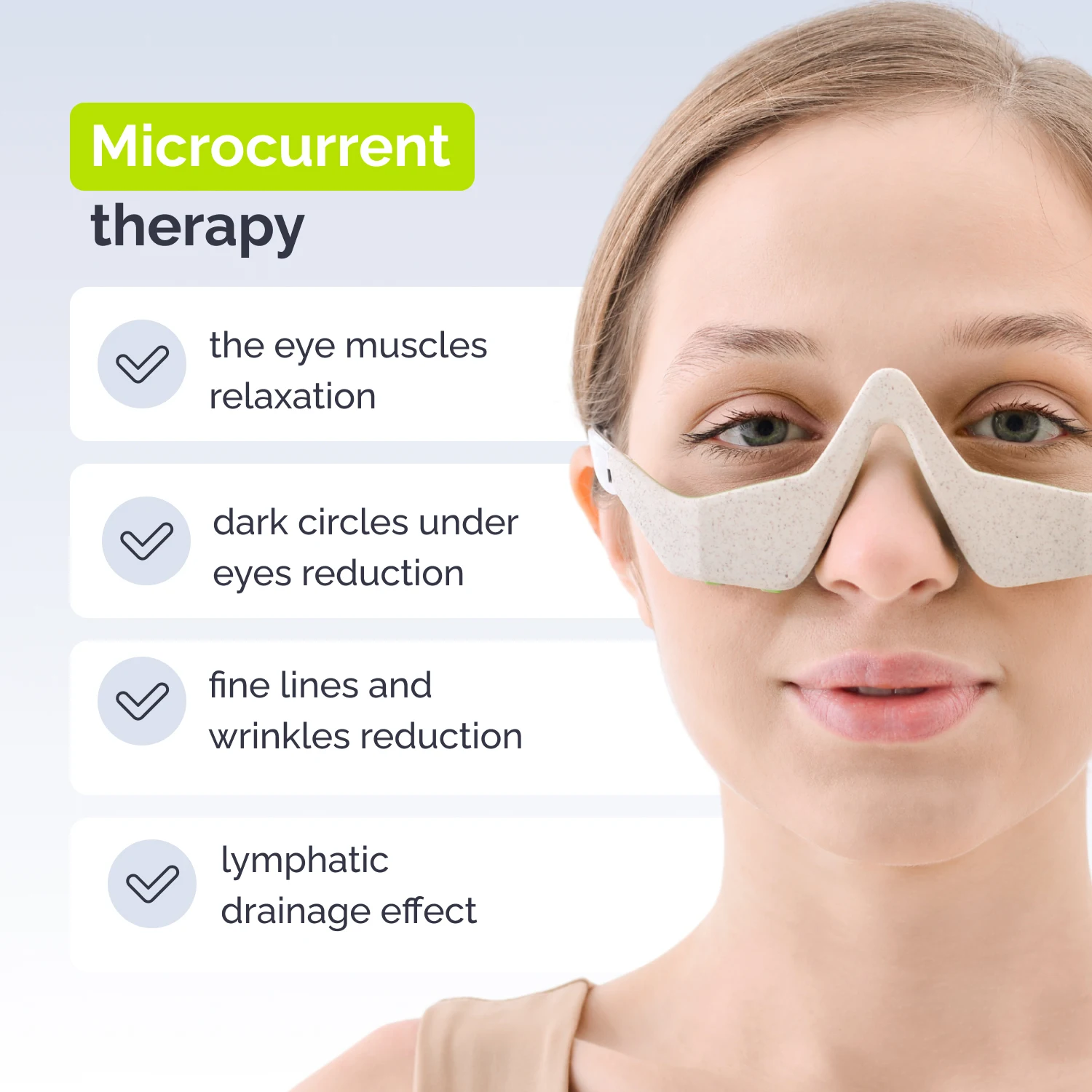 Red Light Therapy 3D Eye Beauty Device for Dark Circles Eye Bagss Relax Eye Strain With 3 Modes