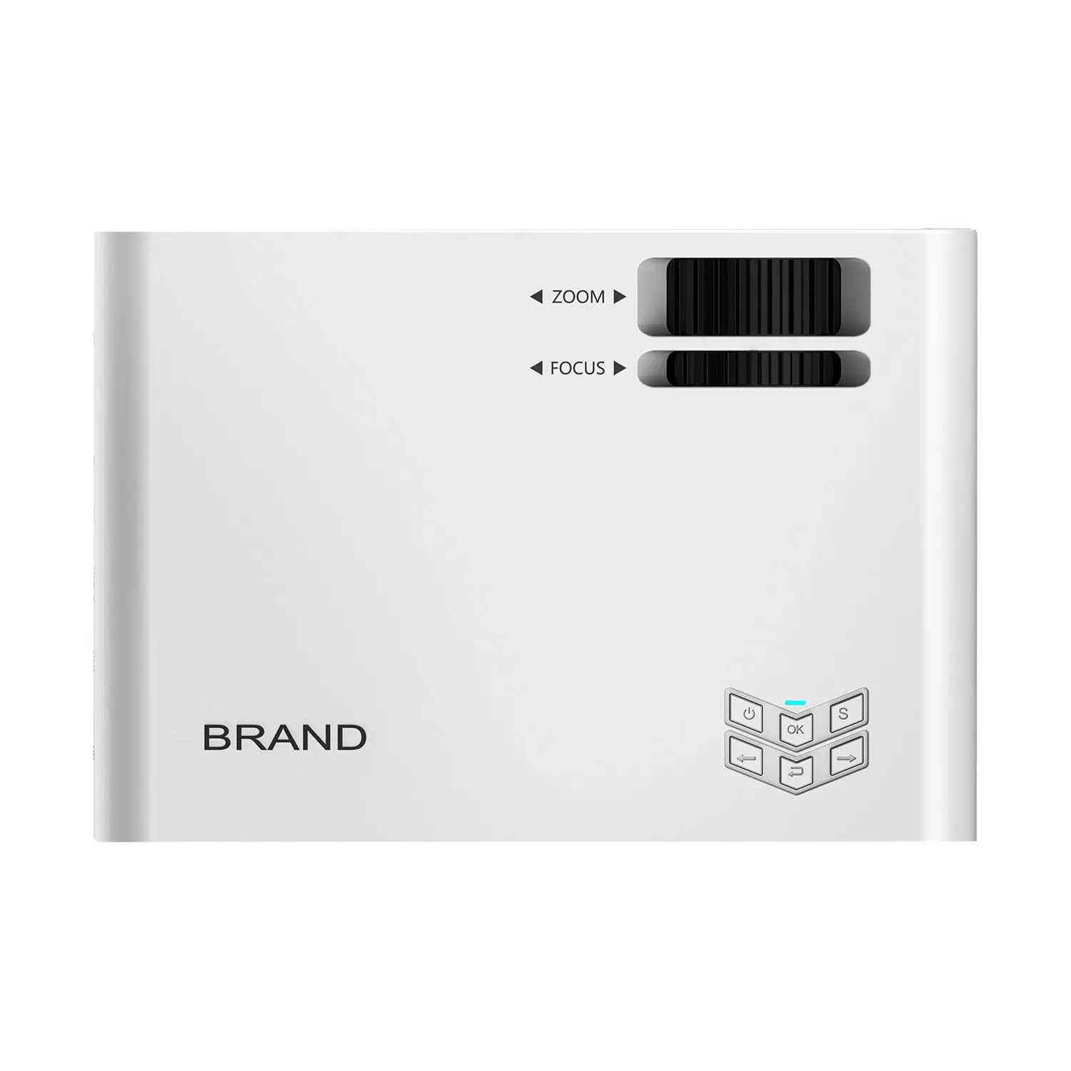 Android smart LCD screen projector LED light focus lamp technology  speaker Dolby sound effect, support WIFI on the same screen