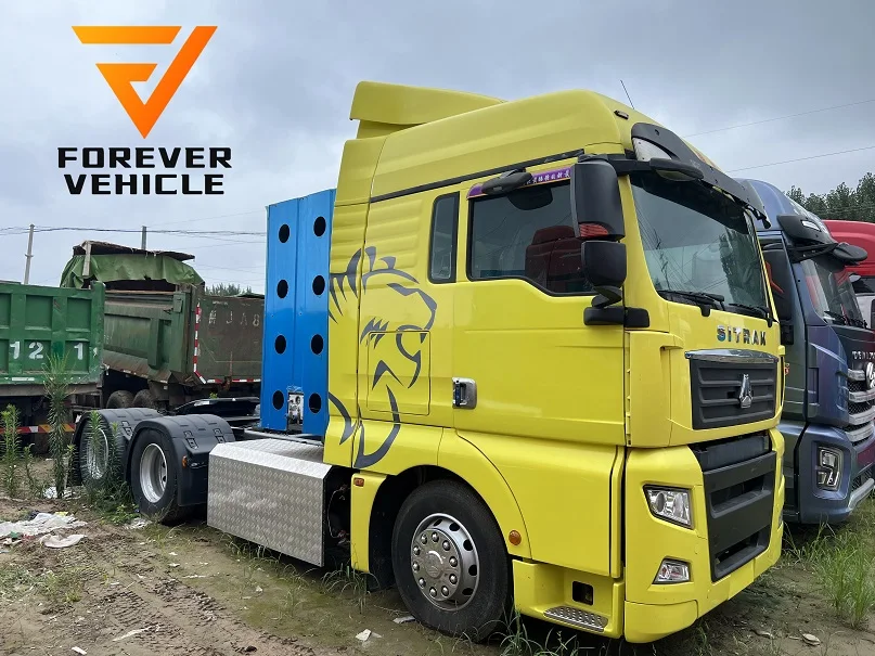 Sitrak C7H 440 л.с. евро 6 6x4 Тяжелый грузовик Cummins дизельный двигатель CNG 600 л пневматическая подвеска задний Подержанный тракторный прицеп