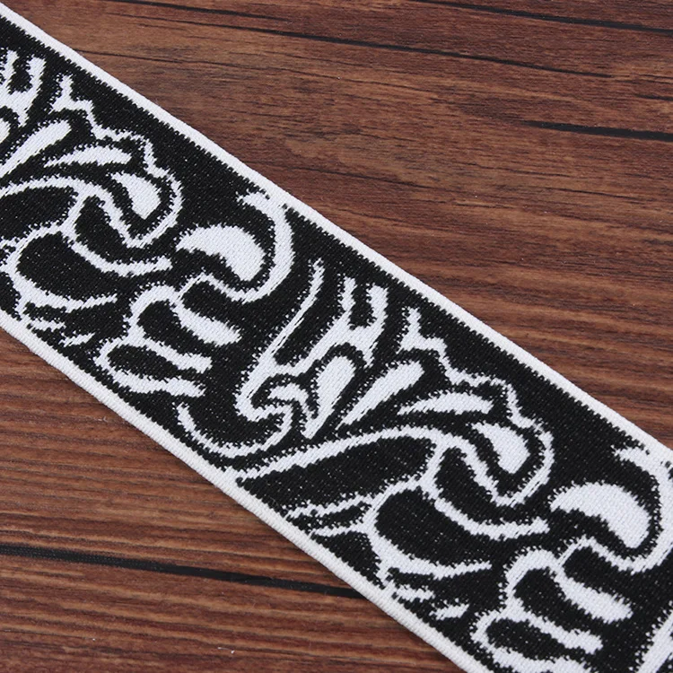 
Custom Elastic Jacquard Webbing Cloth Waist Belt Elastic Nylon Webbing 