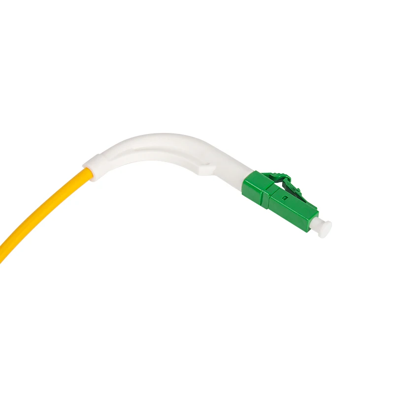 (Angle boot 90 degree   LC/APC to LC/UPC Fibre Patch Cords OD3.0mm Simplex SM G.652D  (LSZH) yellow,3M