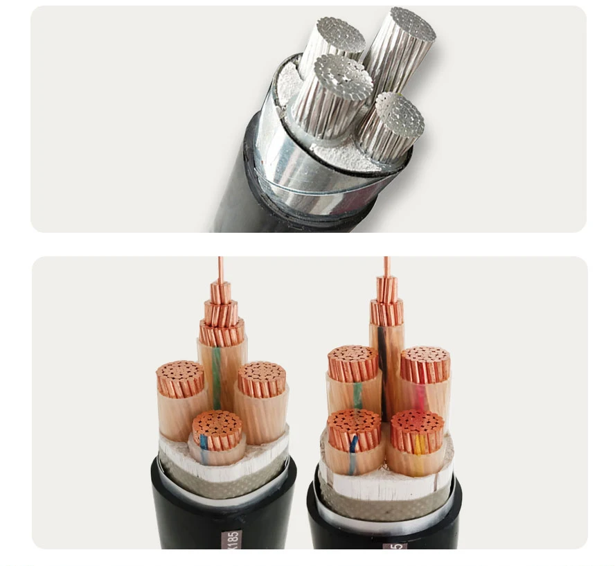 XLPE High Voltage Power Cable Copper Core Cable 35/50/70/95/120/150/185/240/300/400mm2 High Voltage Cable 3core