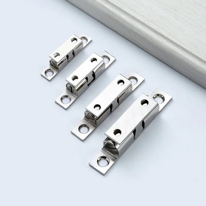 ULW wholesale brass magnet cabinet door catches stainless steels brass double ball catch for cabinet door for kitchen hotel