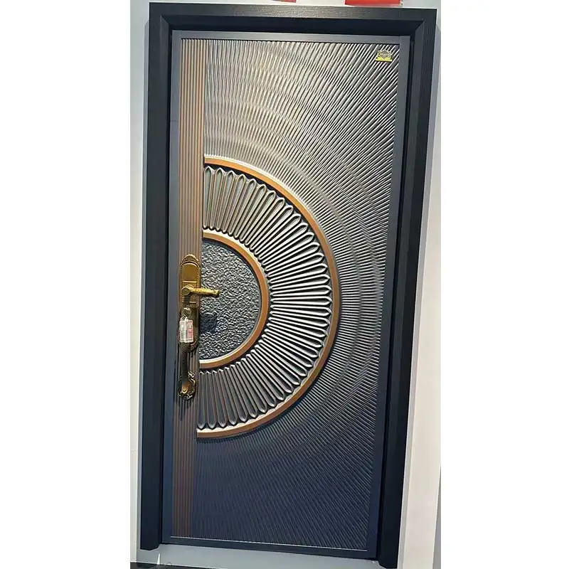 HOMELY  good quality for security doors exterior steel entry exterior metal steel main door design security steel door for house