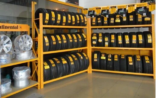 Customized Automobile Tire Display Stand Motorcycle Truck Tires Passenger Car Tires Display Rack