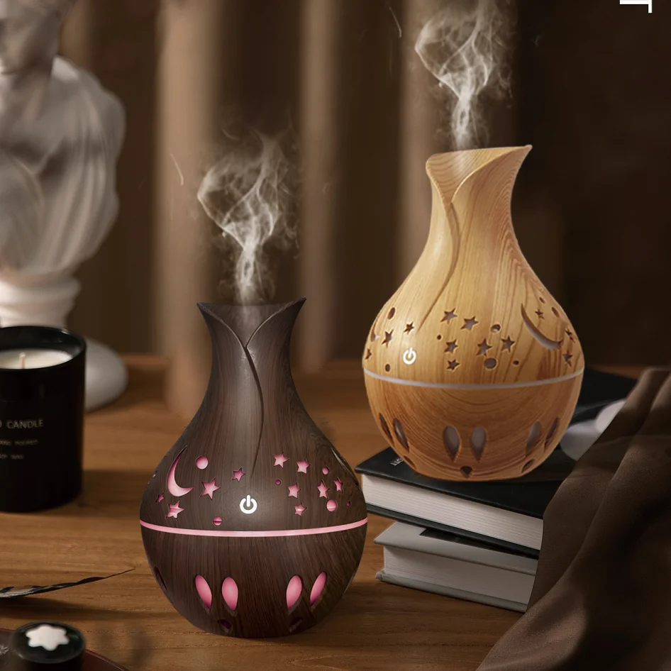 Factory Direct sales 2023 Creative new product USB big fog starry sky Moon wood grain humidifier gift office air purifier