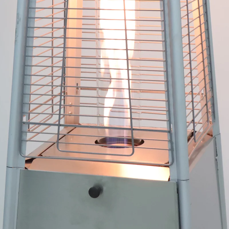 Customizable Multi Purpose Pyramid Tower Standing Outdoor Garden Patio Flame Gas Heater