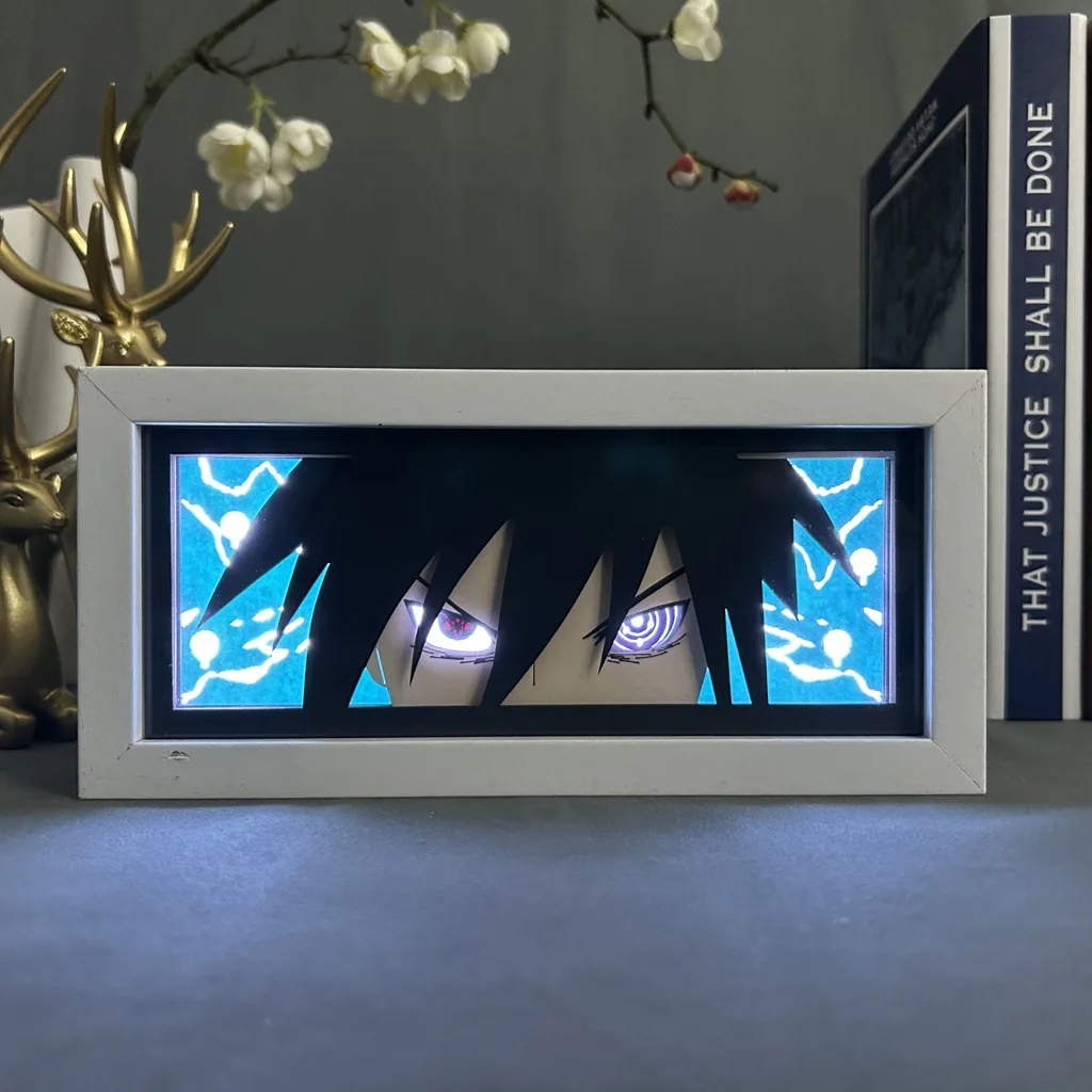 Cheap custom mono 3D photo hotbox paper cut lightbox night lamp luces 3d led anime shadow