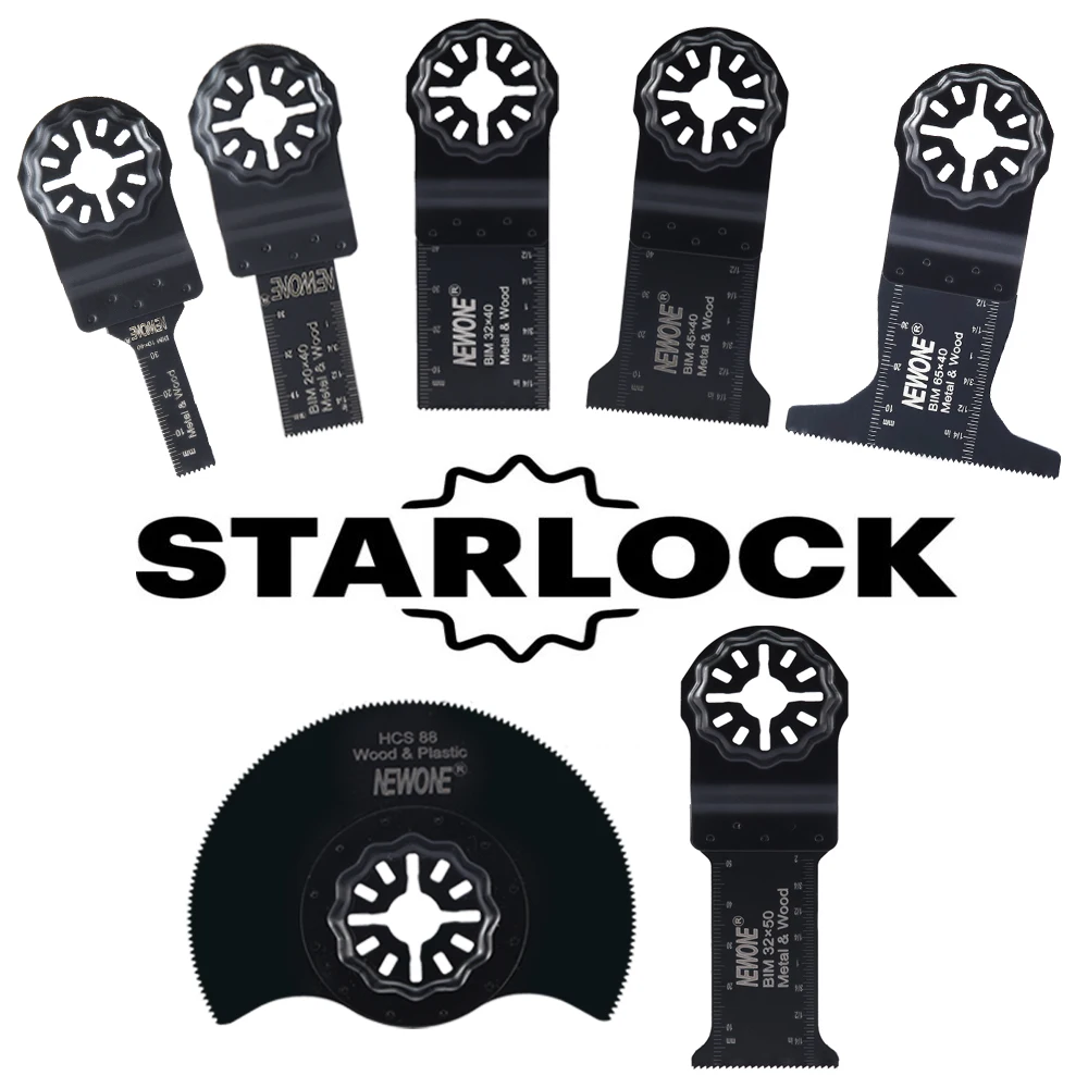 NEWONE Starlock HCS10mm/20mm/32mm/45mm/65mm Saw Blades semi-circle sanding pad for electric Power Oscillating Tools multi tool