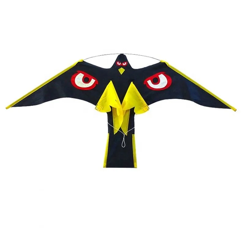 New scaring bird control black hawk kite from weifang kite factory