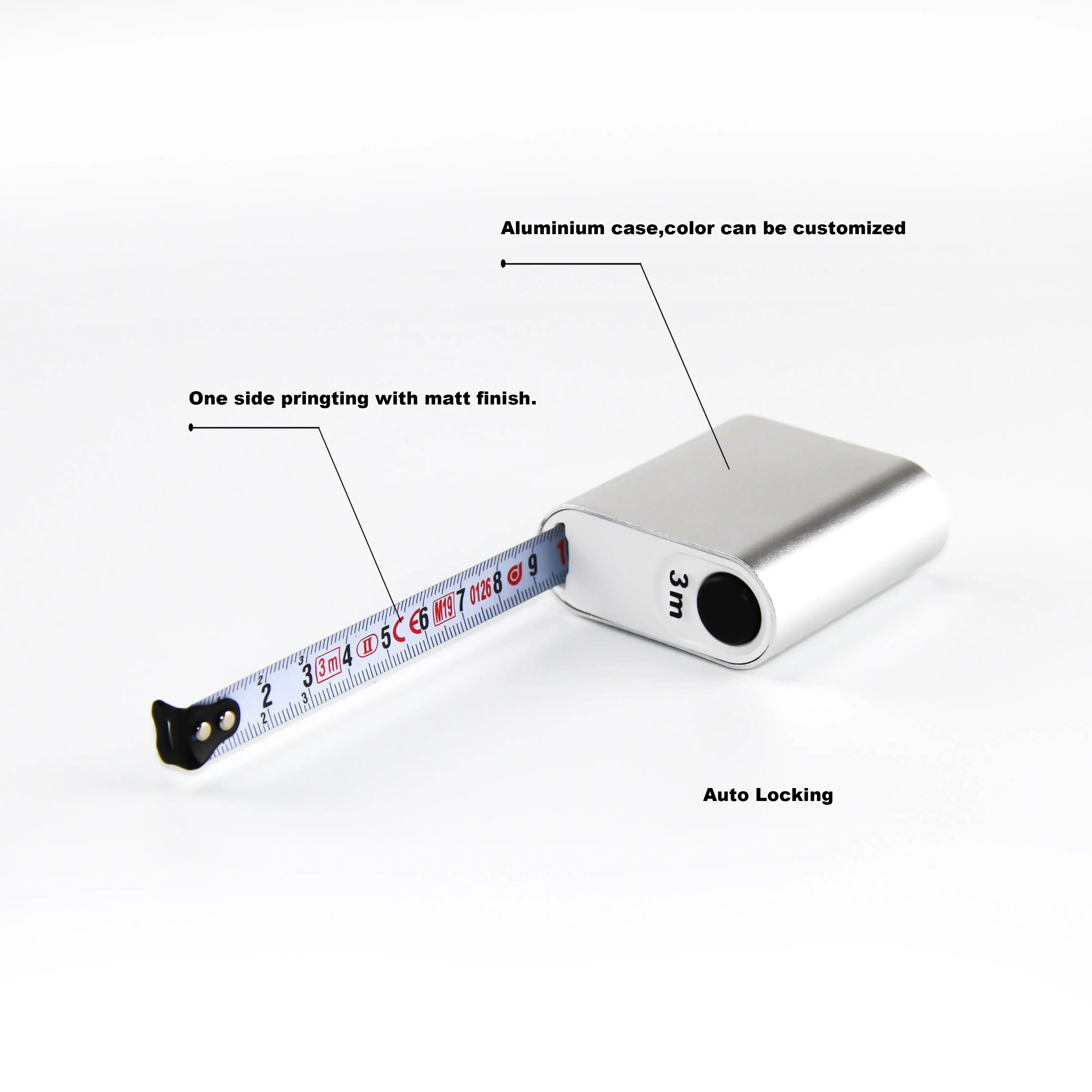 China supplier wholesale retractable  3m/5m/8m steel tape measure
